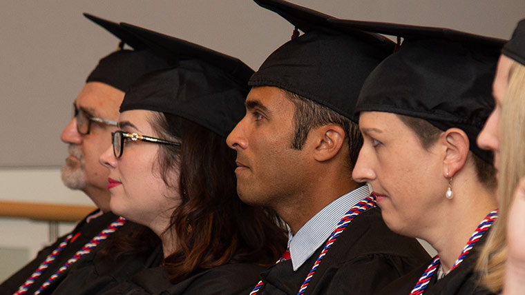 DSS graduates at commencement ceremony.