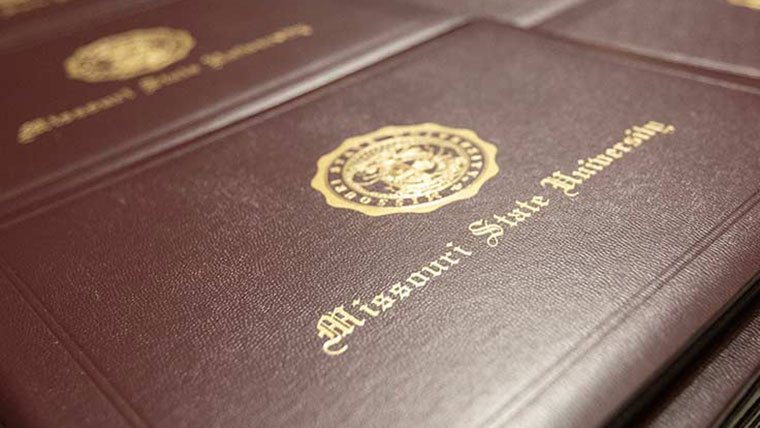 A Missouri State University diploma.