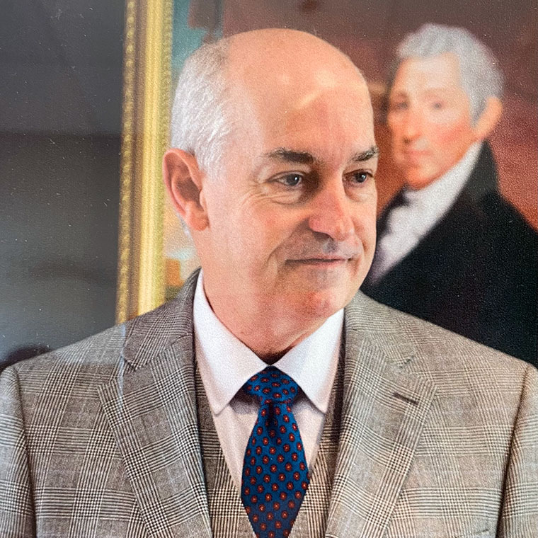 J.D. Crouch at commencement ceremony